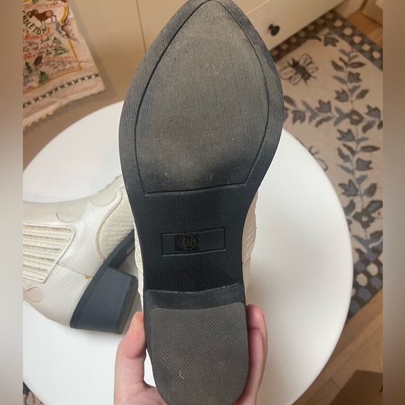 Free People White Ankle Western Boot Vegan Cavalier Boot - Picture 16 of 16